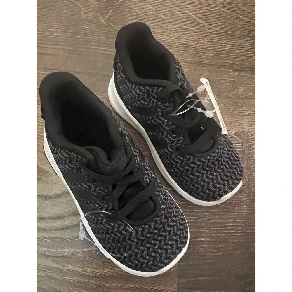 Adidas Racer TR INF Toddler Running Shoes DB1870 Black White Size 5K‎